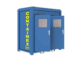 8 футовый контейнер-туалет со смывной системой